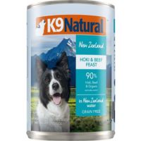 K9 Natural Dog Wet Food Hoki And Beef Feast Grain Free Pate 370g