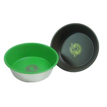  Raintech Stainless Steel Feeding Bowl with Special Bottom Paint & Print - 21.0cm 