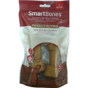  SmartBones Dog Chews Peanut Butter Medium 2 Pk 