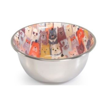  Camon Steel Bowl- Funny Dogs- 450Ml 