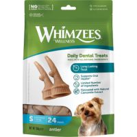 WHIMZEES Occupy Antler Natural Dental Chews for Dogs – Small (24pc)