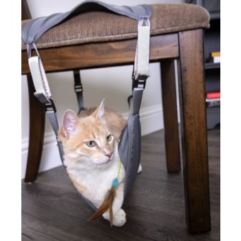  SmartyKat® Happy Hammock™ Portable Plush Cat Hangout 