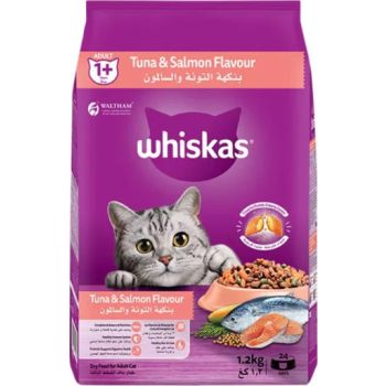  Whiskas Adult Tuna & Salmon Dry Cat Food 1.2Kg 