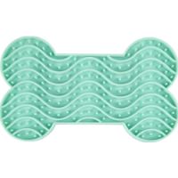 Flamingo Silicone Bone Lick Pad Mint Green Small