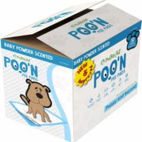 Nutrapet Poo N Pee Pads Baby Powder Scented - Fast Absorption With Floor Mat Stickers (60x60cms) - 50 Count