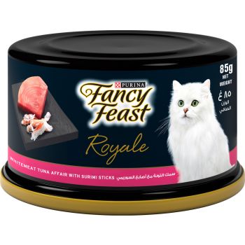  Fancy Feast Royale White Meat Tuna Affair With Surimi Sticks 85g 