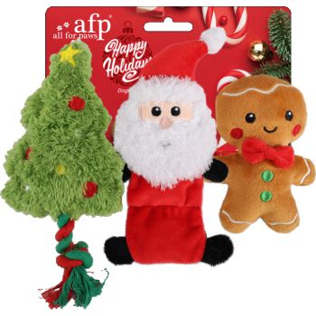  All For Paws HOHOHO - 3 pack Holiday Toys 