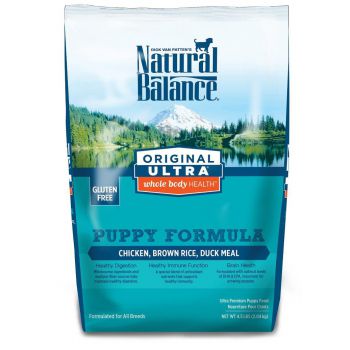  Natural Balance Puppy Formula Chicken, Brown Rice, Duck Meal Dry Dog Food 4.5lbs 