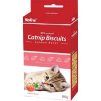 BIOLINE CATNIP BISCUTS SALMON FLAVOR 80g