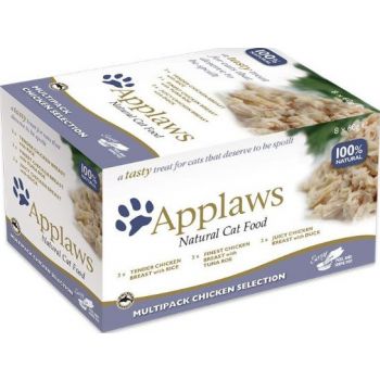 Applaws Cat Multipack Chicken Select 8 x 60g Pot 