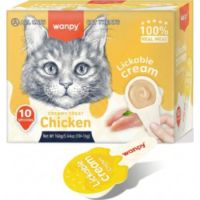 WANPY Lickable Cream Spoon – Chicken For Cat – (16g x 10pcs/box)