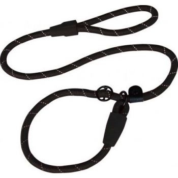  DOCO Reflective Rope-Slip On Collar Leash 5ft L Ø13mm x 150cm+30cm(005560L)-Black 