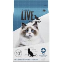 Probiotic Live Dry Cat Food Adult Neutered Fish 400g