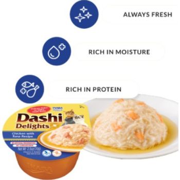  Inaba Dashi Delights Chicken with Tuna Recipe 70g 