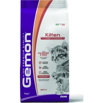  Gemon Cat Dry Food Food Kitten With Salmon And Rice 2kg 