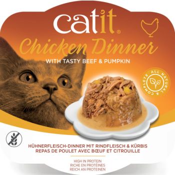  Catit Chicken Dinner, Beef & Pumpkin 80 g 