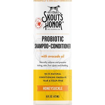  Skouts Honor Probiotic Shampoo Plus Conditioner Honeysuckle Grooming 475ML 
