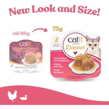  Catit Cat Wet Food  Fish Dinner Duck & Potato 80 G 