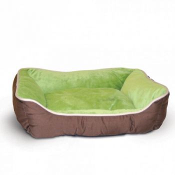  K & H Self-Warming Lounge Sleeper Small Mocha/Green 16" x 20"/41X51Cm 