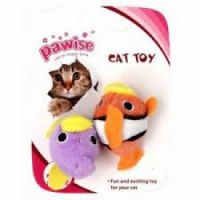 PAWISE FISH CAT TOYS 2PK:28134