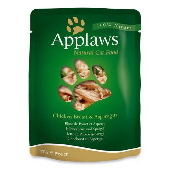  Applaws Cat Wet Food Chicken with Asparagus 70g Pouch 