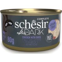 Schesir After Dark Chicken and Duck in Pate Canned Cat Food - 80 g