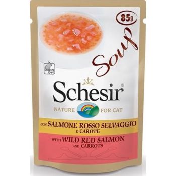  Schesir - Wild Red Salmon & Carrots Soup for Cat (85g) 