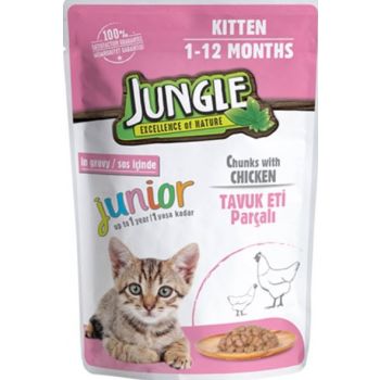  Jungle Pouch 100 g Kitten Chicken in Gravy 