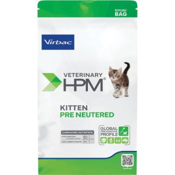  Virbac HPM Kitten Pre Neutered – Balanced Dry Kitten Food 1.5Kg 