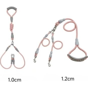  SAAS DOG ONE DRAG TWO LEASHES PINK S 150 (1.0 +0.6) 