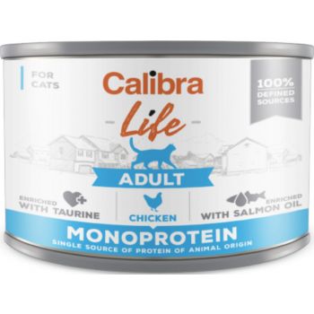  Calibra Cat Wet Food Life Can Adult Chicken 200g 