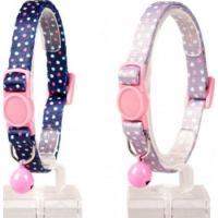 Duvo Cat Collar Nylon Mixed Colors 20 - 30cm / 10mm   Blue beige Dots
