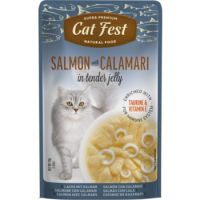 Cat Fest Salmon With Calamari In Tender Jelly For Cats 70g