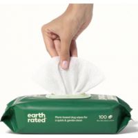 Earth Rated Dog Wipes 100 Count Unscented 100c