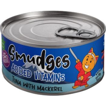 Smudges Adult Cat Wet Food Tuna Flakes With Mackerel in Soft Jelly 80g 