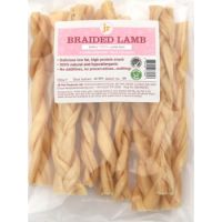 Braided Lamb Dog Treats  100G
