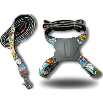  Panda X Harness And Leash Blue 20mmx45-70cm 