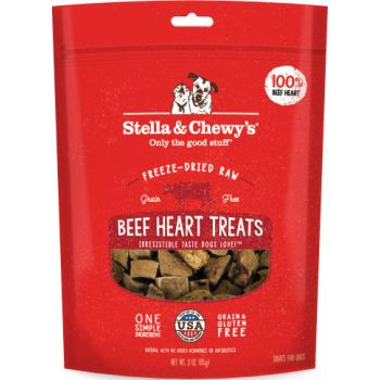  Stella & Chewy’s Beef Heart Treats – 3 oz 