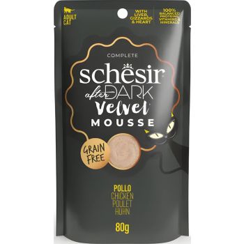  Schesir After Dark Velvet Mousse Chicken Cat Food Pouch - 80 g 