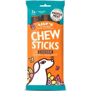  Lily's Kitchen Dog Chew Sticks with Chicken Dog Treats 120G 