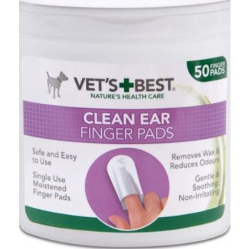  Vet'sbest Clean Ear Finger Pads (50pads) 