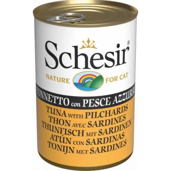  Schesir Cat Can-Wet Food Tuna With Pilchards  140g 