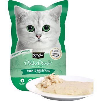  Kit Cat Petite Pouch   Wet Food Tuna & Whitefish 70g 