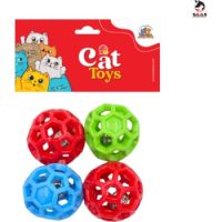 Saas Bell Ball Cat Toys 4Pcs
