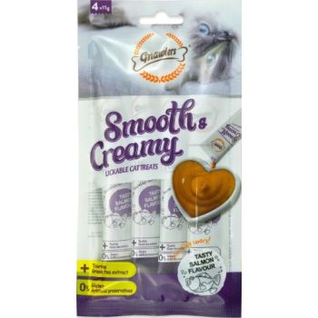  Gnawlers Smooth & Creamy Lickable Cat Treats (4pcsx15g) - Salmon Flavour 