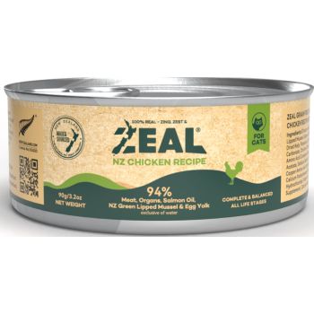  Zeal Grain Free Canned Cat Food 90g – (Chicken Recipe) 