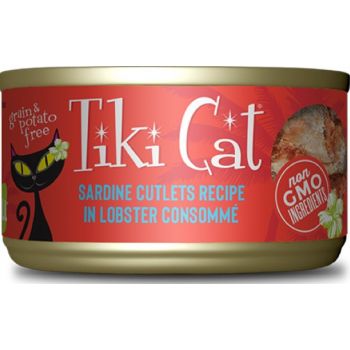  Tiki Cat Grill Wet Cat Food Bora Bora Grill Sardine Lobster -2.8 Oz. Can 