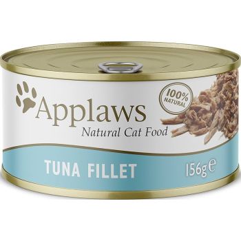  Applaws Tuna Fillet Adult Wet Cat Food 156g Tin 