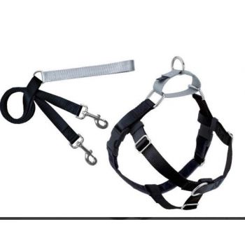  Freedom No-Pull Harness and Leash - Black / XS 5/8" 