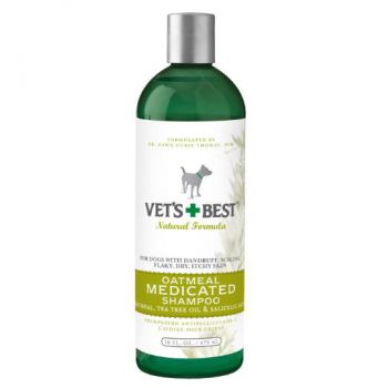  Vets Best Oatmeal Medicated Shampoo (16oz) 